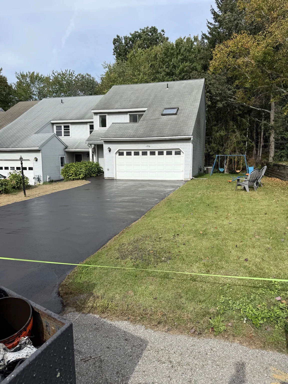Finished driveway surface