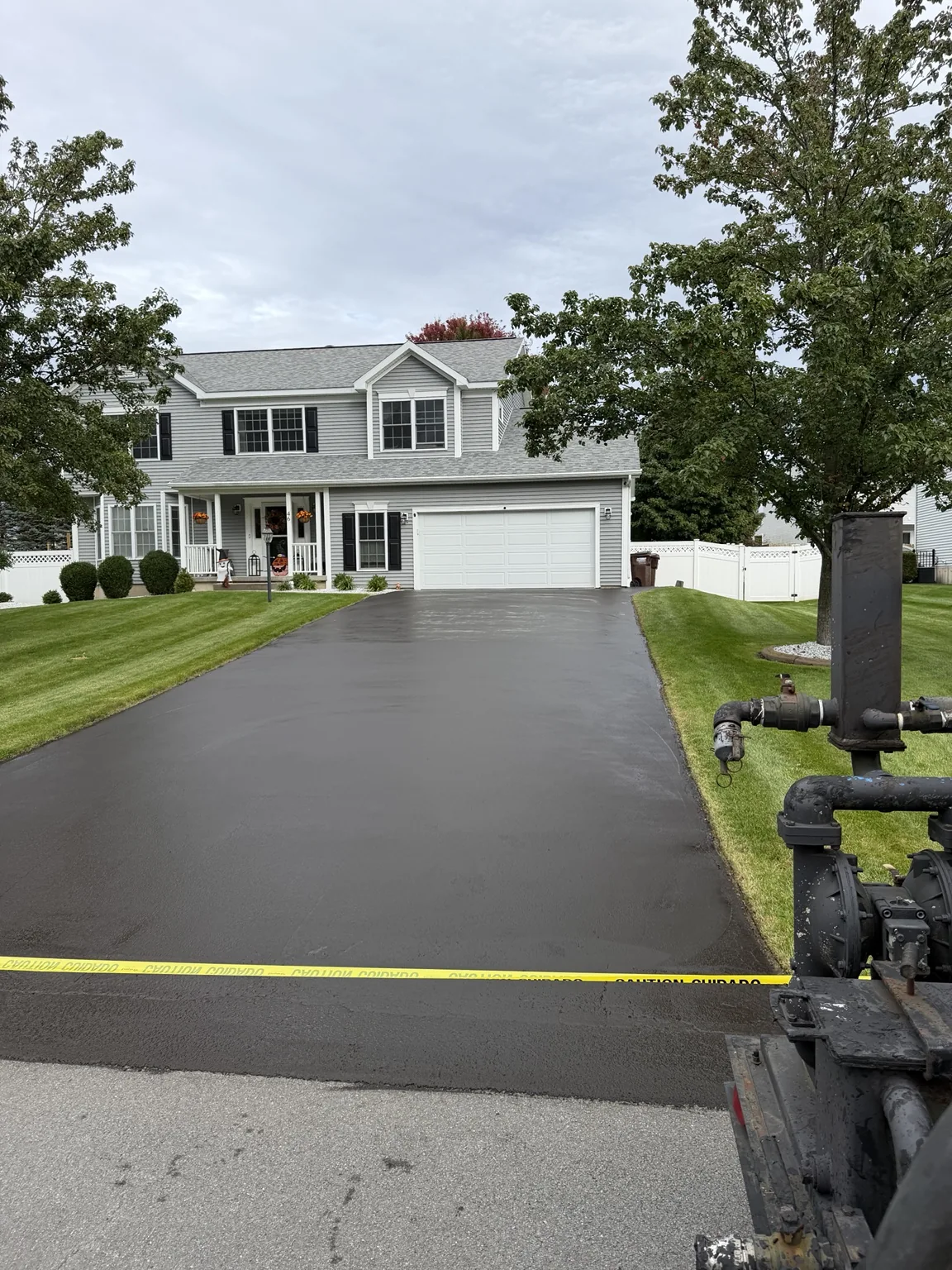 Driveway coating project